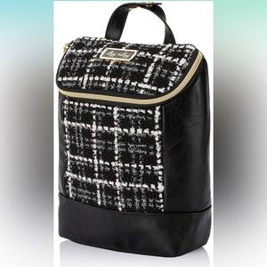 Itzy Ritzy Insulated Bottle Bag – “The Kelly" Black and White Tweed NWT
